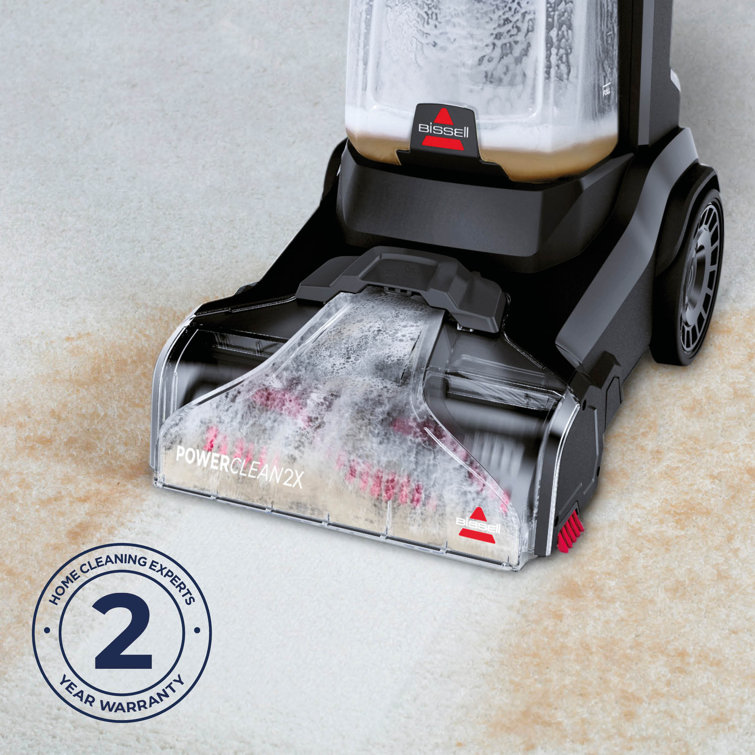 BISSELL PowerClean 2X Powerful Upright Carpet Cleaner Lightweight & Manoeuvrable 3112E